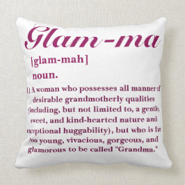 Cojín Decorativo "Glam-mamáes", la abuela glamorosa del personaliza