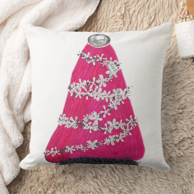 Cojín Decorativo Glam Pink Christmas Tree (Manta)