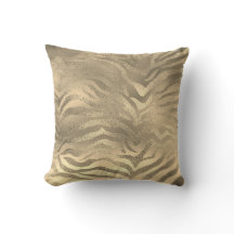 Glam Sepia Oro Animal Zebra Piel Safari Lux