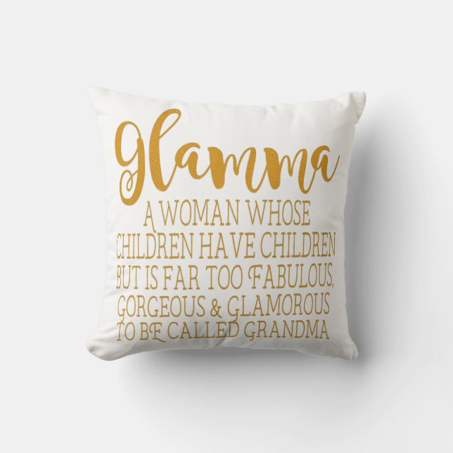 Cojín Decorativo Glamma - abuela fabulosa (Anverso)