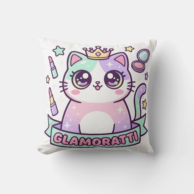Cojín Decorativo Glamoratti Gato (Anverso)