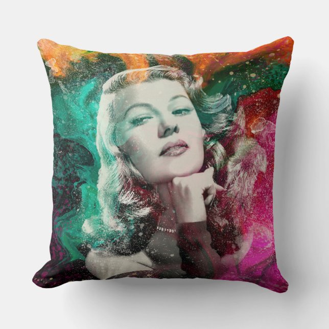 Cojín Decorativo Glamorosa Rita Hayworth (Anverso)