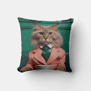 Cojín Decorativo Glamoroso gato bengalí