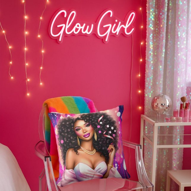 Cojín Decorativo Glamour Disco Diva - Vibrante (Subido por el creador)