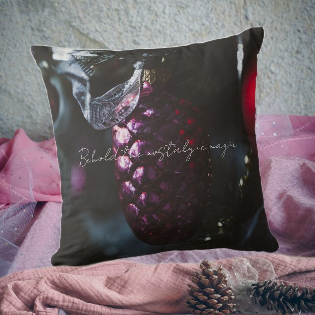 Cojín Decorativo Glamour oscuro adornos navideños (Subido por el creador)