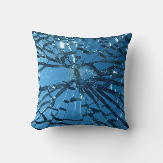 Cojín Decorativo Glass azul roto (Anverso)