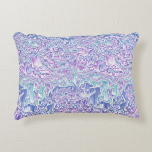 Cojín Decorativo Glitch del tono de la joya