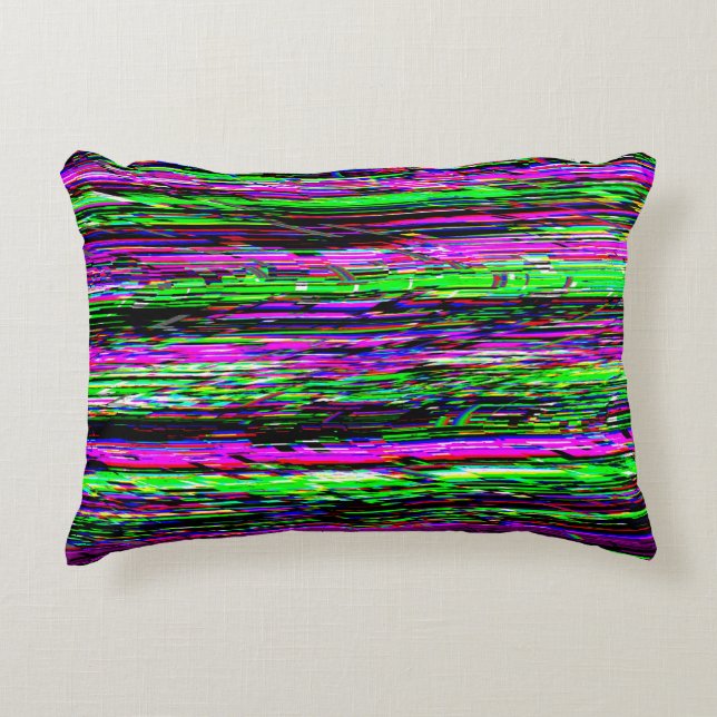 Cojín Decorativo Glitch tech abstract pattern (Anverso)