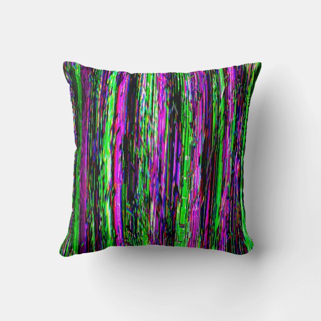 Cojín Decorativo Glitch tech abstract pattern (Reverso)