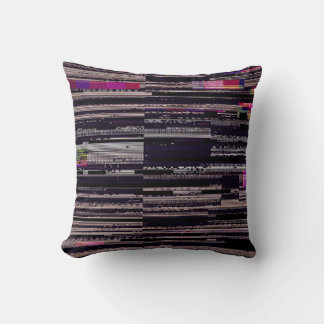 Cojín Decorativo Glitched TV screen with broken pixels. Abstract fu