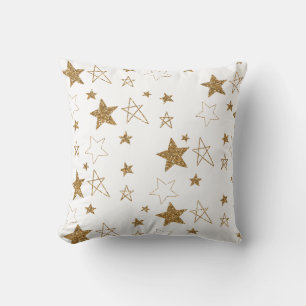 Cojín Decorativo Glitzy Stars Purpurina de oro