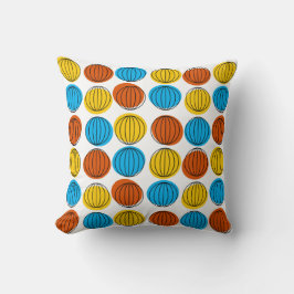 Cojín Decorativo Globe oscuro naranja cuadrado posterior