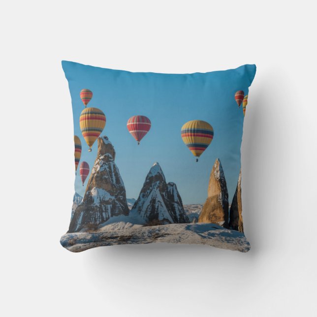Cojín Decorativo Globo de aire caliente en Cappadocia (Anverso)