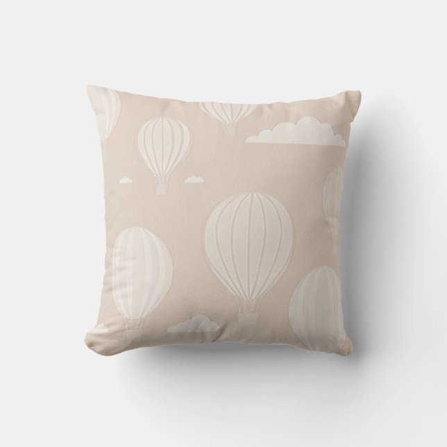Cojín Decorativo Globo de aire caliente - Tan (Anverso)