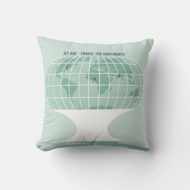 Cojín Decorativo Globo retro (Anverso)
