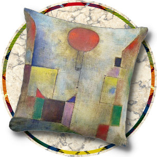 COJÍN DECORATIVO - "Globo Rojo" (1922) - Paul Klee