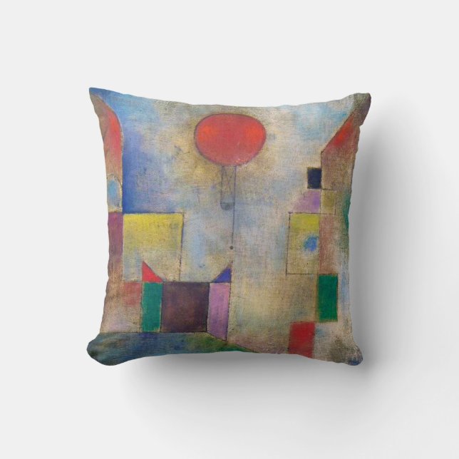 Cojín Decorativo Globo Rojo, Klee (Anverso)
