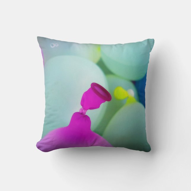 Cojín Decorativo Globos de agua (Anverso)