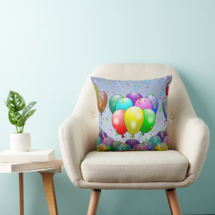 Cojín Decorativo Globos de fiesta coloridos