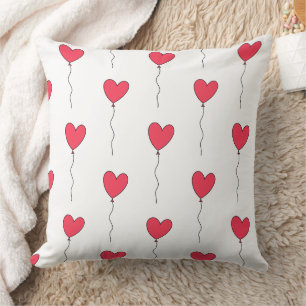 Cojín Decorativo Globos del corazón
