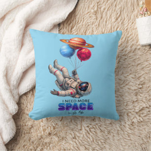 Cojín Decorativo Globos del Planeta del Astronauta Divertido - Nece