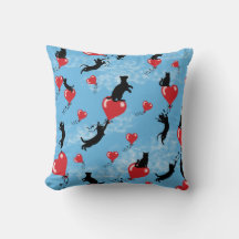 Globos rojos volando