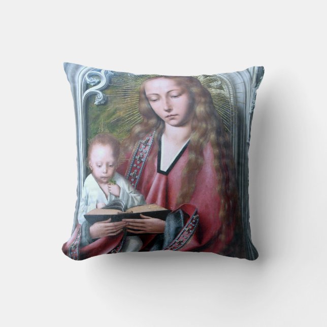 Cojín Decorativo Gloria A Jesús Y María (Anverso)