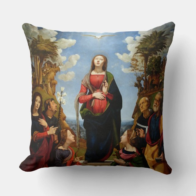 COJÍN DECORATIVO GLORIA A LA CONCEPCIÓN IMMACULADA (Anverso)