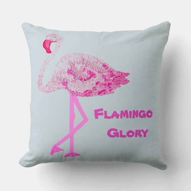 Cojín Decorativo Gloria de Flamingo (Anverso)