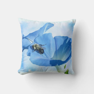 Cojín Decorativo Gloria de la Mañana Azul y Bumblebee
