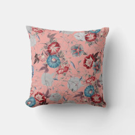 Cojín Decorativo Glorias de la mañana japonesas Patrón de flores Co