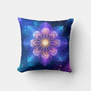 Cojín decorativo Glow Lotus cósmico