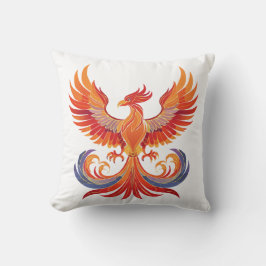 Cojín Decorativo Glowing mythological Fantasy Phoenix Bird