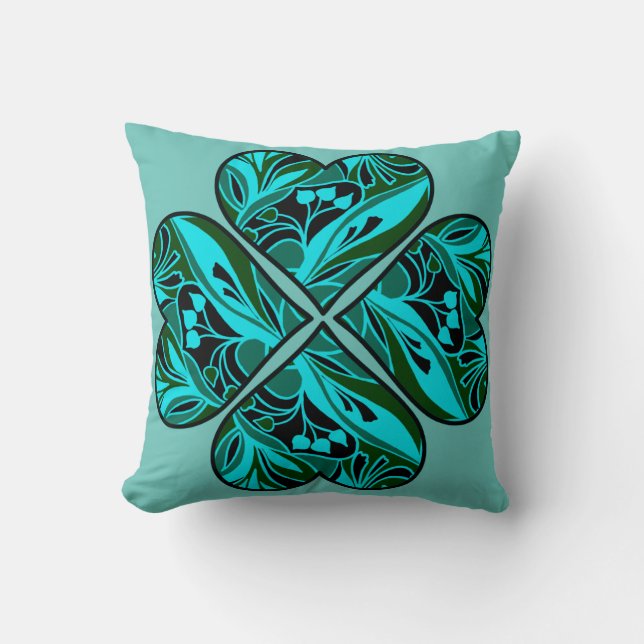 Cojín Decorativo Glückliches Kleeblatt  (Anverso)