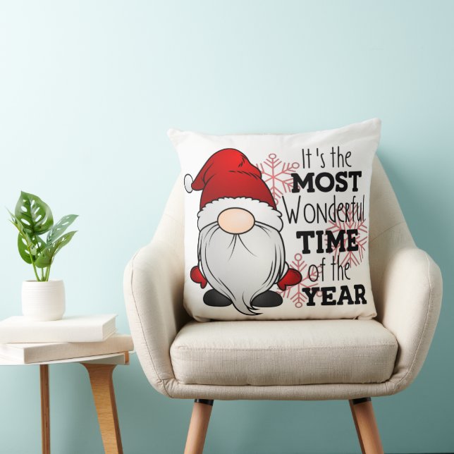 Cojín Decorativo Gnome de Navidad (Silla)