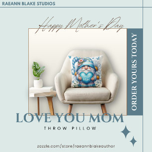 Cojín decorativo Gnome del Día de la Madre