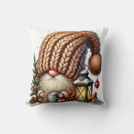 Cojín Decorativo Gnome Made Eggnog Throw Pillow