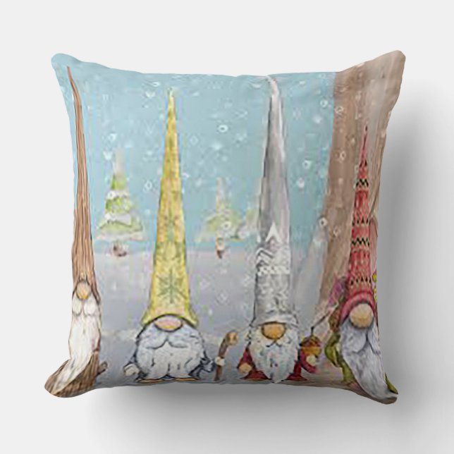 Cojín decorativo Gnome navidades (Anverso)