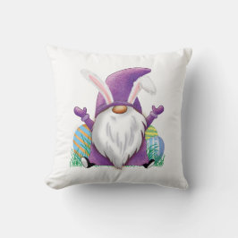 Cojín Decorativo Gnome púrpura de Pascua