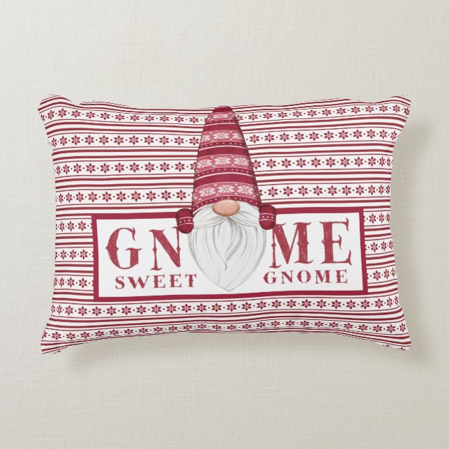 Cojín Decorativo Gnome Sweet Gnome Accent Pillow (Anverso)