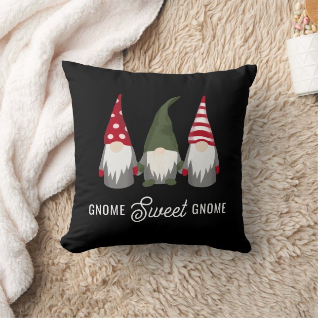 Cojín Decorativo Gnome Sweet Gnome | Navidades moderados (Manta)