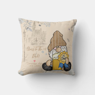 Cojín Decorativo Gnomo de jardín personalizado y personalizado