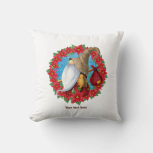 Cojín Decorativo Gnomo de Navidad nórdico