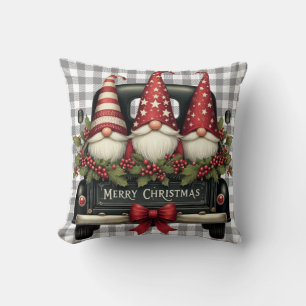Cojín Decorativo Gnomo de Navidad personalizado