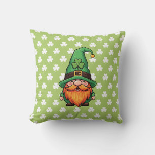 Cojín Decorativo Gnomo duende afortunado del Día de San Patricio ad