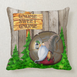 Cojín Decorativo Gnomo Rústico Dulce Gnomo