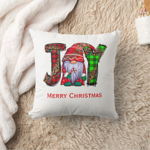 Cojín Decorativo Gnomos de Alegría Personalizados Feliz Navidad