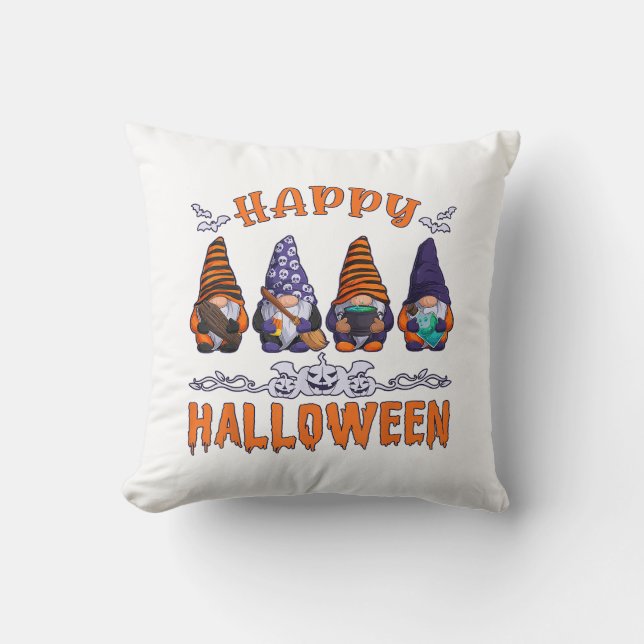 Cojín Decorativo Gnomos de Halloween (Anverso)
