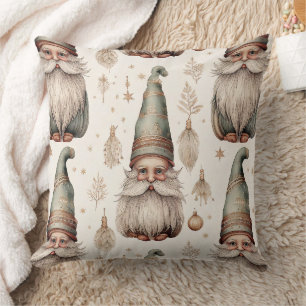 Cojín Decorativo Gnomos de jardín caprichosos y botánicos