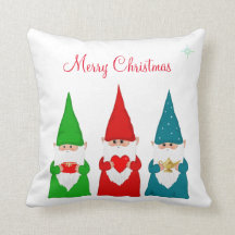 Gnomos de Navidad en blanco